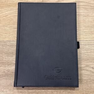 Gulfstream JournalBook NEW Large Bound Blue Leather Notebook 7” x 10” Aviation